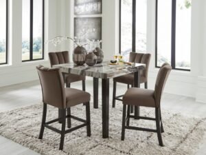 Ashley D581-13 Pub Table & 4 Chairs Set