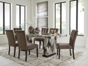 Ashley D581-26 Table and 6 Chairs Set