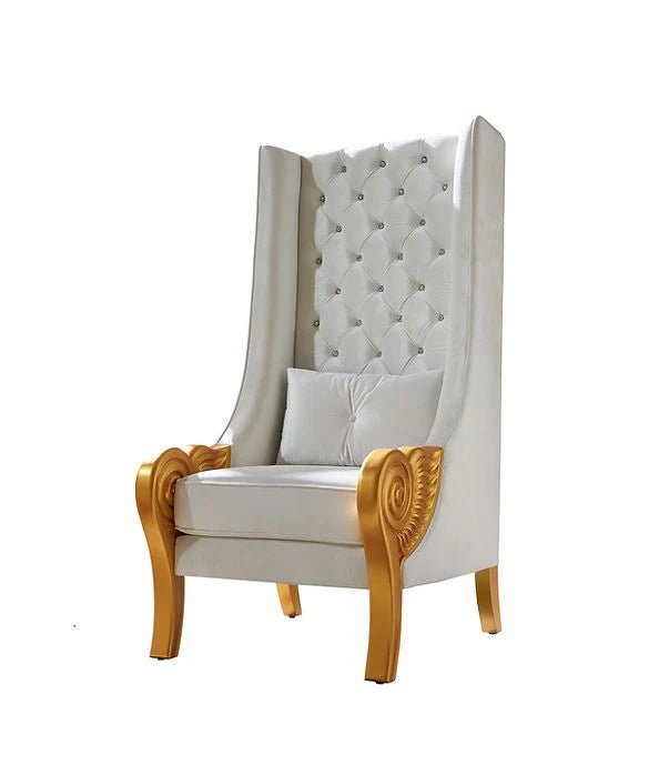 A-CH02 Throne 62.5" Tall (White)