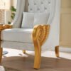 A-CH02 Throne 62.5" Tall (White)