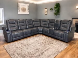 Triple Play Power Recliner Pebble Grey