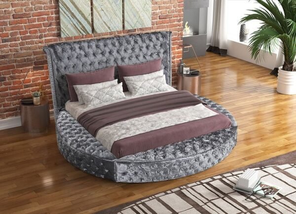Reina Bed Grey Velvet (SOLD OUT)