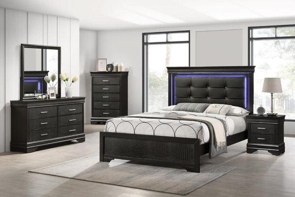 Arya Bedroom Set Black (ONLY PIECES)