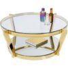 Crystal 3PC Coffee Table SET - Gold