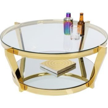 Crystal 3PC Coffee Table SET - Gold