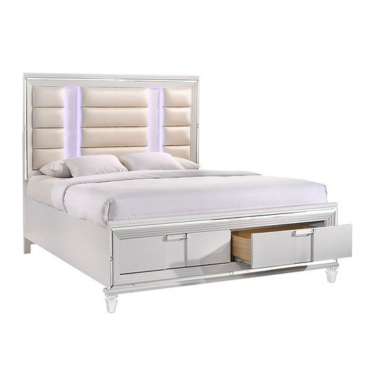 200 - White Bedroom Set (KING ONLY)