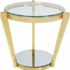 Crystal 3PC Coffee Table SET - Gold