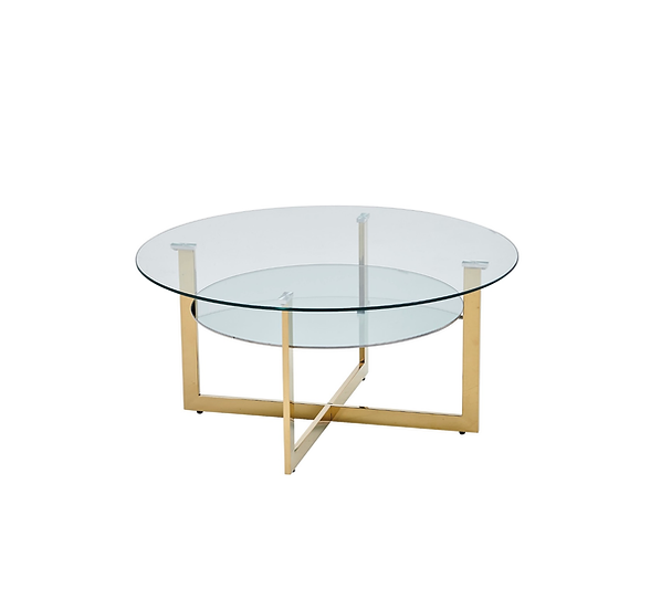 Emma 3PC Coffee Table Set Gold