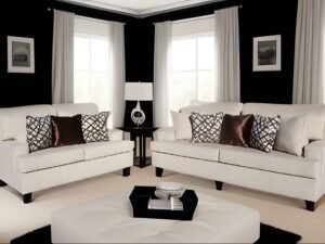 Sofa & Loveseat Barcelona Ivory (Oversized)