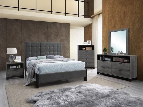 Angelina Bedroom Set Grey (ONLY PIECES)