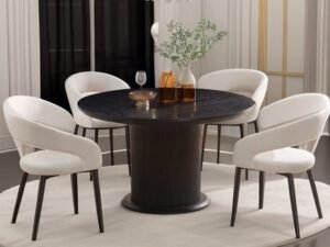 Jordan 5PC Dining Set White (SOLD OUT)