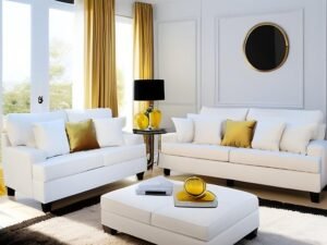 Sofa & Loveseat Ritz Oyster (Velvet, Oversized)