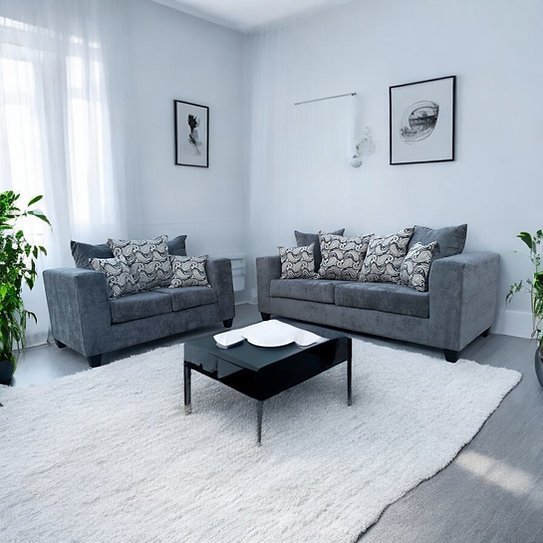 Sofa & Loveseat Dark Grey (SOLD OUT)