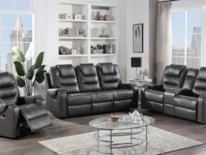 Harry 3PC Recliner set Grey (SOLD OUT)