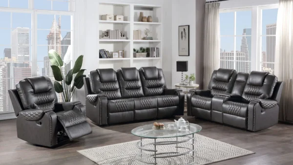 Harry 3PC Recliner set Grey (SOLD OUT)