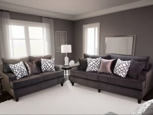 Sofa & Loveseat Brown (Oversized)