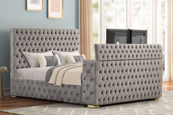 future-gray-1_orig.jpg Future Gray Platform Bed - Queen, King