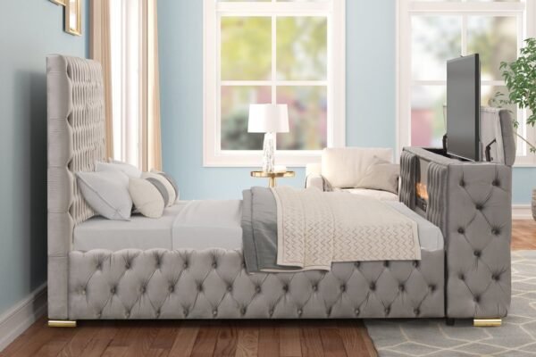 future-gray-3_orig.jpg Future Gray Platform Bed - Queen, King