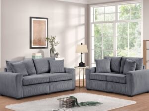 HH1124 Gray - Sofa & Loveseat Set