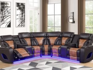 IBIZA POWER/POWER Brown Reclining Sectional