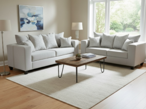 Sofa & Loveseat Silver (SOLD OUT)