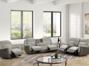 LISA - Gray 3pc Reclining Set