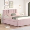 maya-pink-1-1_orig.jpg MAYA - Pink Twin, Full Platform Bed w/ Trundle