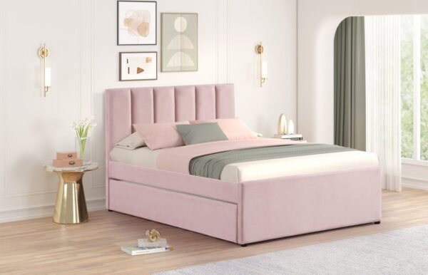 maya-pink-1-1_orig.jpg MAYA - Pink Twin, Full Platform Bed w/ Trundle