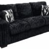 S319 Sofa and Loveseat (Black)