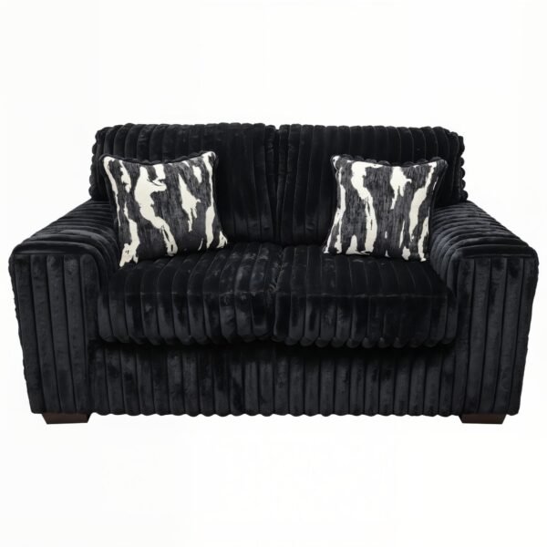 S319 Sofa and Loveseat (Black)