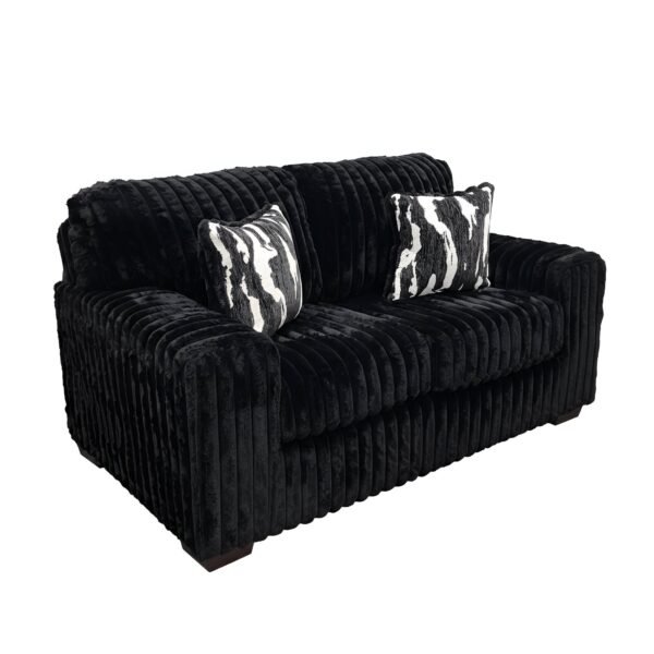 S319 Sofa and Loveseat (Black)