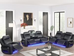 Rolls Royce Black Power Reclining Set