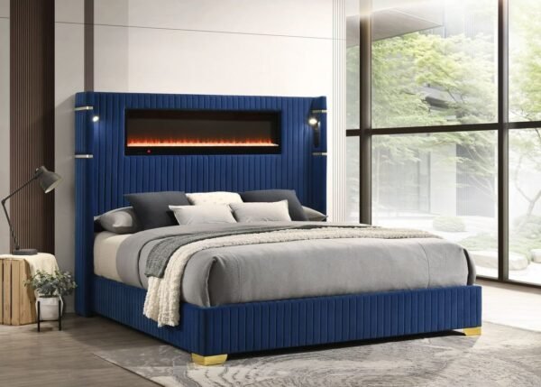 romance-2-blu-sideview-cnp.jpg Romance2 Blue Platform Bed - Queen, King