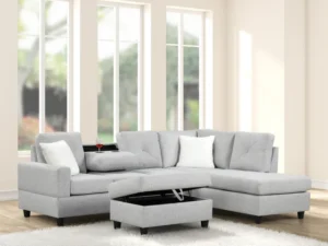 Rocket Gray Reversible Sectional