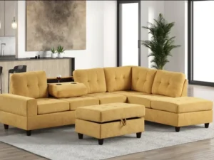 47Heights Reversible Sectional + Ottoman