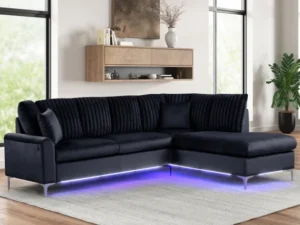 Candy Black - Sectional (w/ LED's)