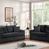 HH1123 Black - Sofa & Loveseat Set