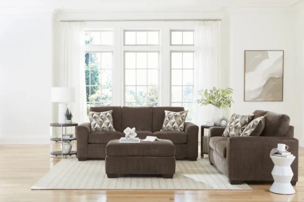 198 Nutmeg Sofa & Loveseat Set