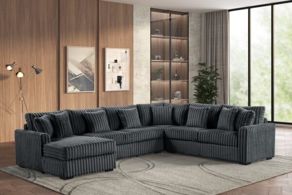 Solana Charcoal Sectional (1 LEFT)