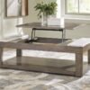 T854-9 Lift Top Cocktail Table (MARBLE TOP)