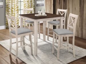 tahoe-white_orig-1.jpg Tahoe - Antique White - Pub Table + 4 Chairs