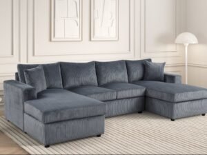 Terasa - Gray Double Chaise Sectional