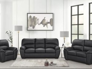 Tiffany Black - 2PC or 3PC Living Room Set