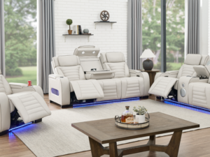 TOKYO 3PC Sand Power Reclining Set