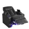 TOPGUN2 Black - Power Recliner (Bluetooth Speaker + Led Light)