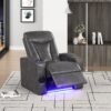 TOPGUN2 Dark Gray - Power Recliner (Bluetooth Speaker + Led Light)