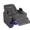 TOPGUN2 Dark Gray - Power Recliner (Bluetooth Speaker + Led Light)