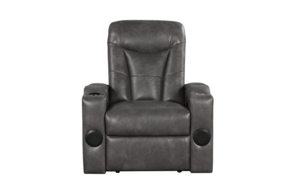 TOPGUN2 Dark Gray - Power Recliner (Bluetooth Speaker + Led Light)